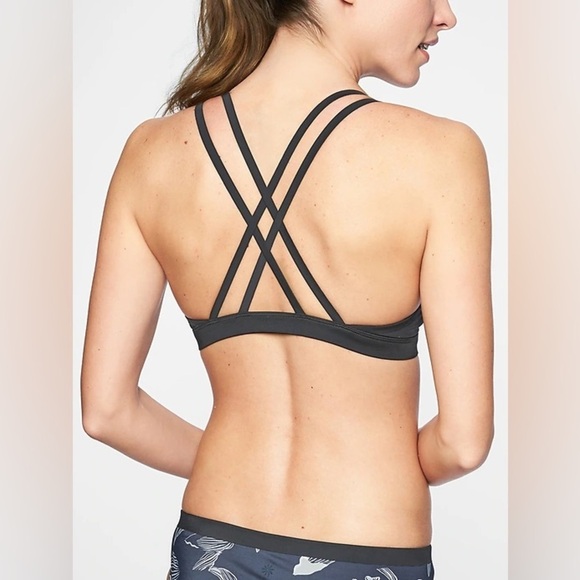 Athleta FIORE STRAPPY BACK BIKINI TOP Charcoal gray - Picture 1 of 8
